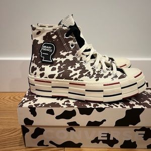 New Converse x Brain Dead Egret Cow Print Men’s 5 / Women’s 7